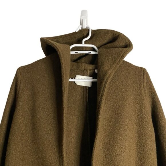 Wilfred Women's Cognac Acre Hooded Robe - Picture 2 of 9